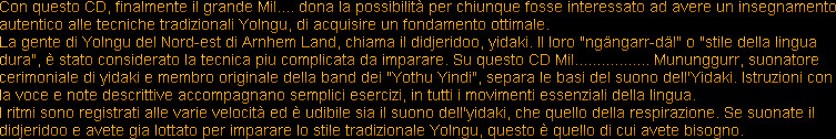 Con questo CD, finalmente il grande Mil.... dona la possibilit&agrave; per chiunque fosse interessato ad...